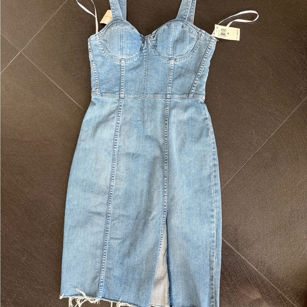 Denim Bustier Dress